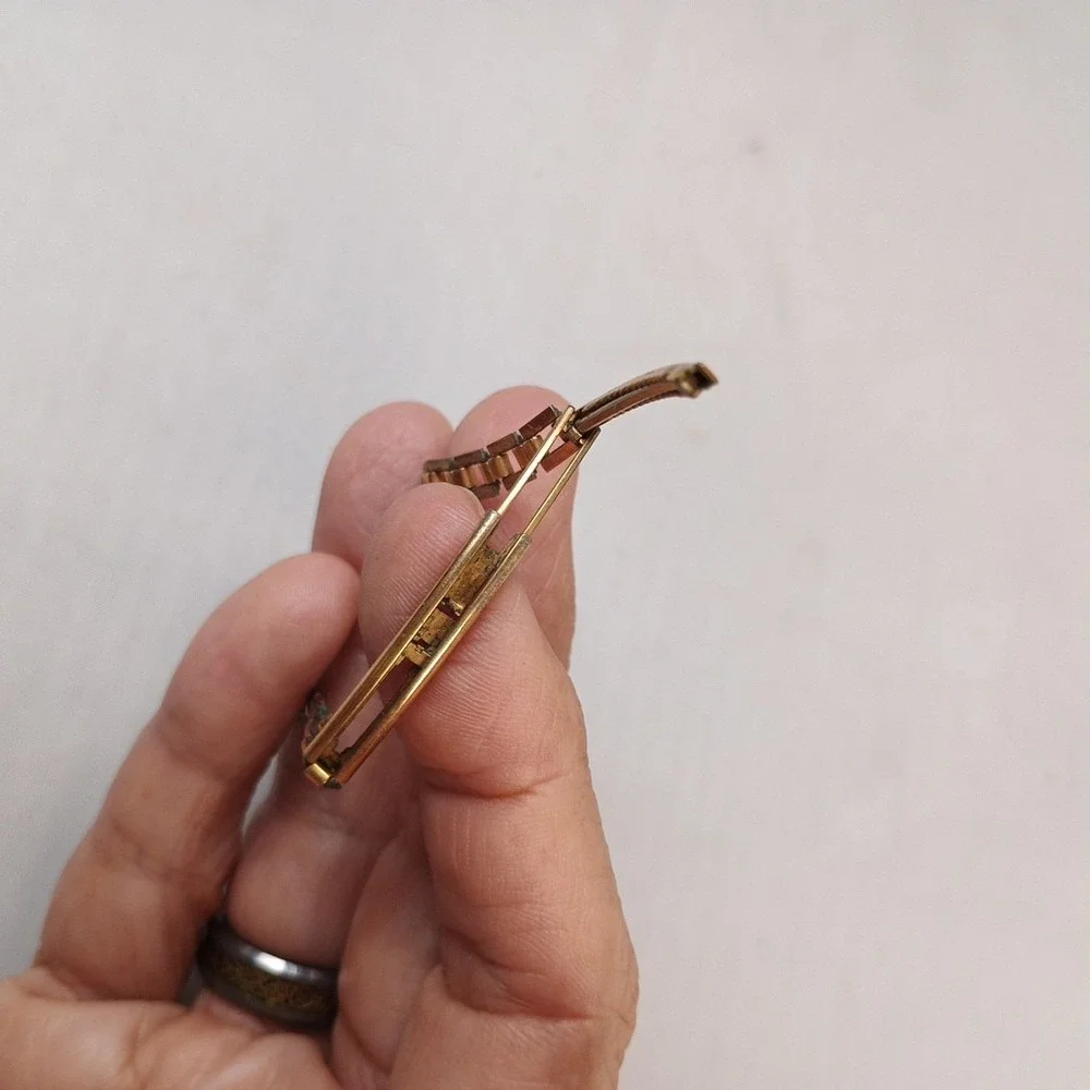Rare Hadley Ladies Band 1930s Patent 1966063 Deployment Clasp Gold Tone 5.25